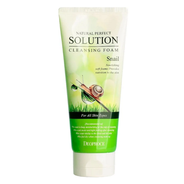 DEOPROCE Natural perfect solution cleansing foam snail