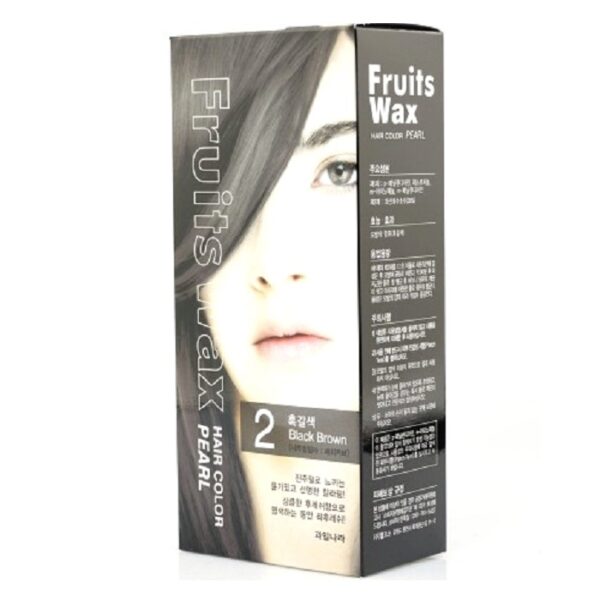 WELCOS Fruits wax pearl hair №02 Black brown