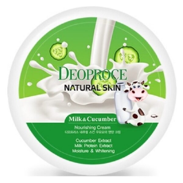 DEOPROCE Natural skin nourishing cream milk cucumber4