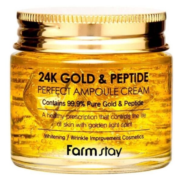 FARMSTAY 24K gold & peptide perfect ampoule cream