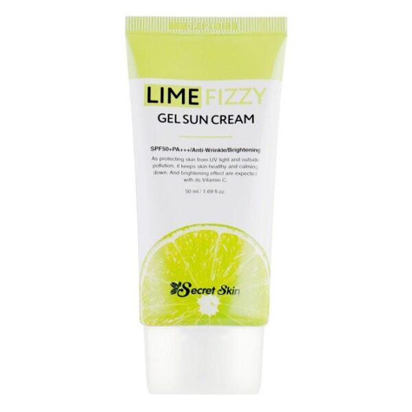 SECRET SKIN Lime fizzy Gel sun cream