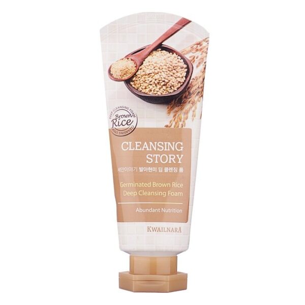 WELCOS Cleansing story Germinated brown rice deep cleansing foam1